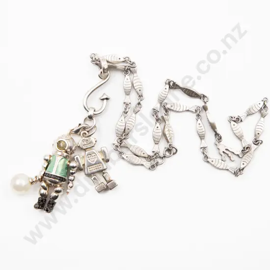 Thomas Sebo .925 Diver Charm on Neck Chain