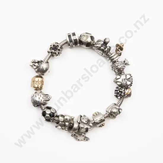 Pandora 16 .925 Silver Charm Bracelet