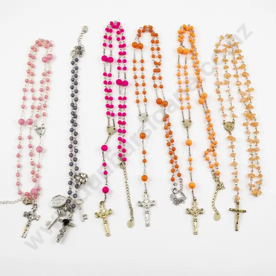 Five Various Rosary Beads