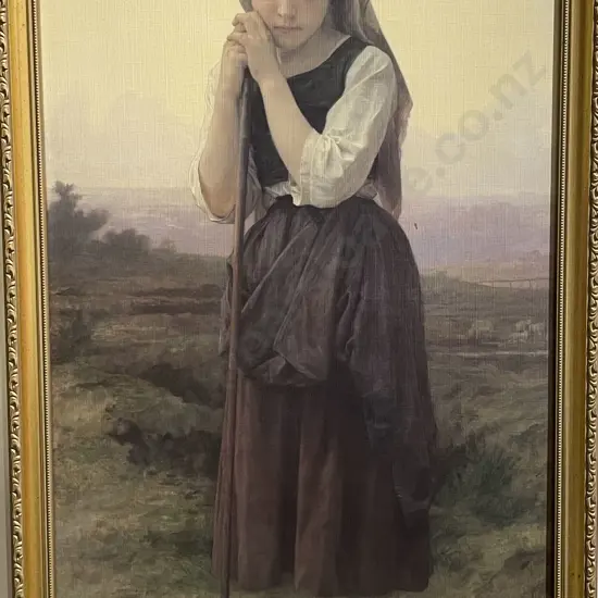 After William Bouguereau - The Little Shepherdess - Canvas Print