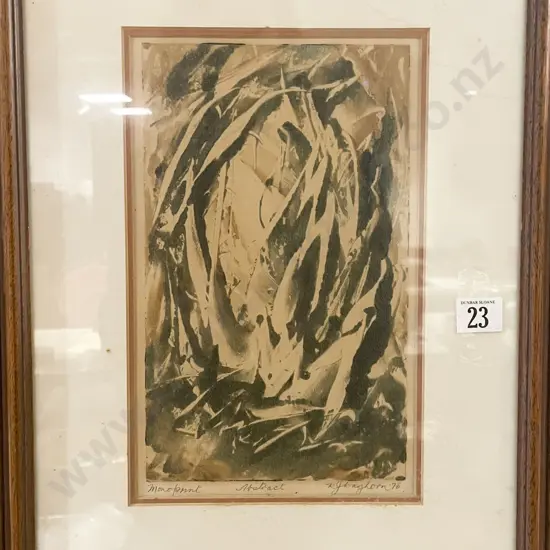 Reginald Waghorn - Abstract - Monoprint