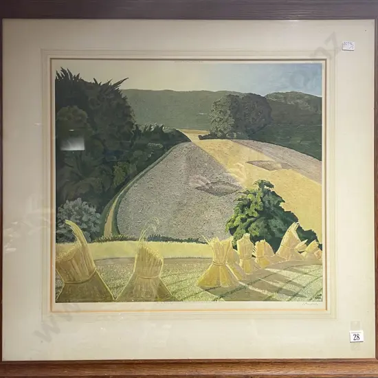 John Nash - The Cornfield - Reproduction Signed Print