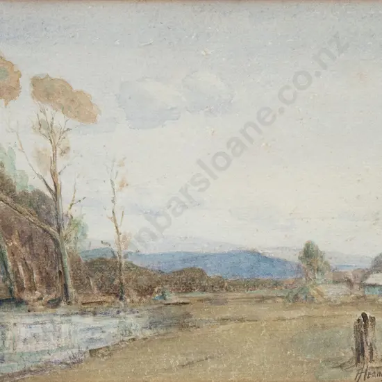 J. Heginbotham - River landscape
