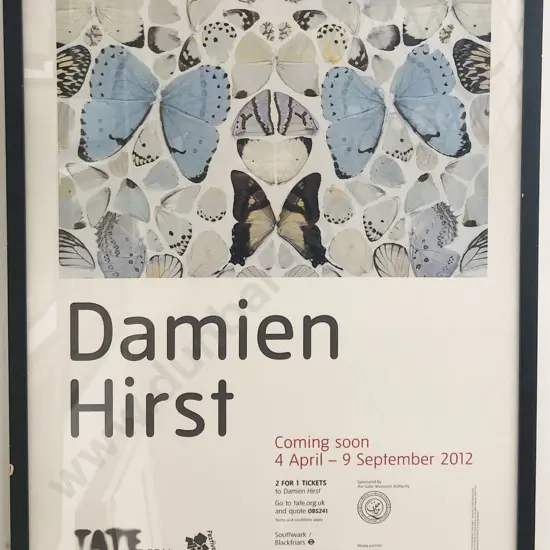 Framed Poster from Tate Modern Damien Hirst Exhibition 2012
