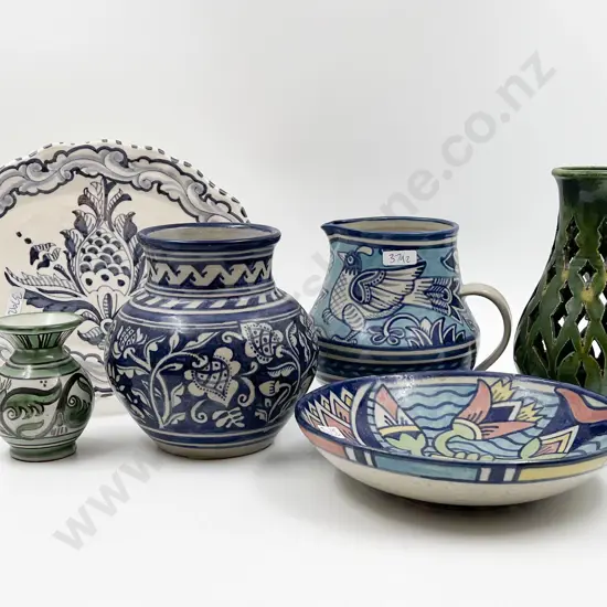 Small Quantity of Handpainted Pottery etc