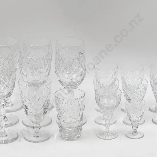 Small Quantity of Assorted Crystals Including Webb & Corbett