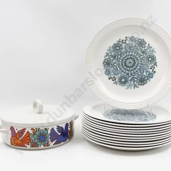 Villeroy & Boch "Acapulco" Casserole Together With Quantity of Decorative Spanish Plates
