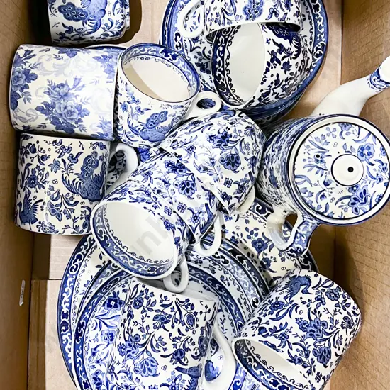 Quantity of Assorted Burleigh Ware Blue & White China