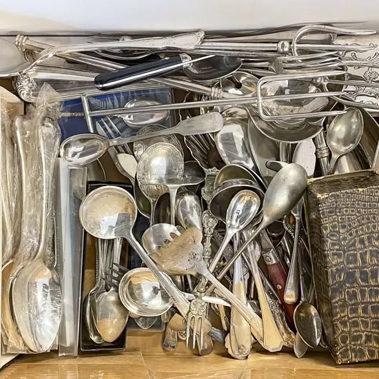 Box of Assorted S/P Cutlery