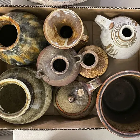 Box of Assorted NZ Pottery