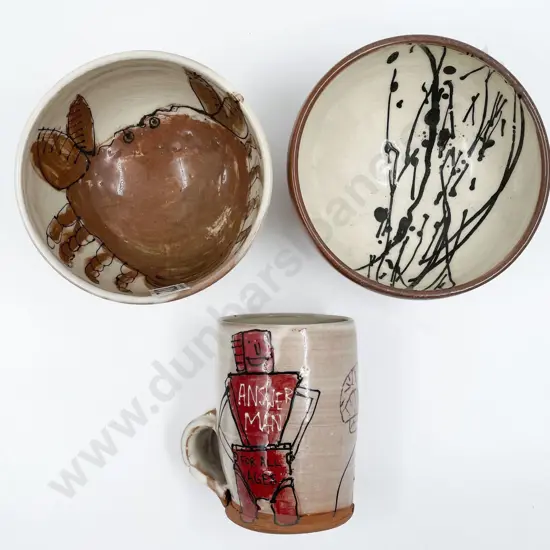 Three Pieces of Sea Sparks Pottery