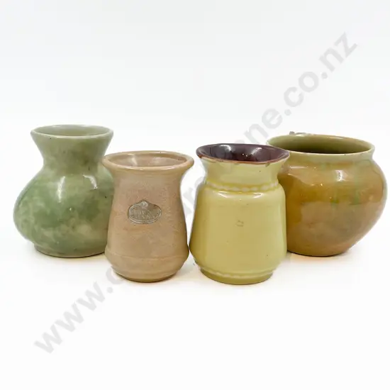 Four Assorted Crown Lynn Vases