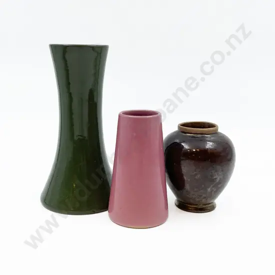 Three Assorted Pottery Vases