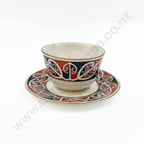 RD Maori Art Sugar Bowl & Side Plate
