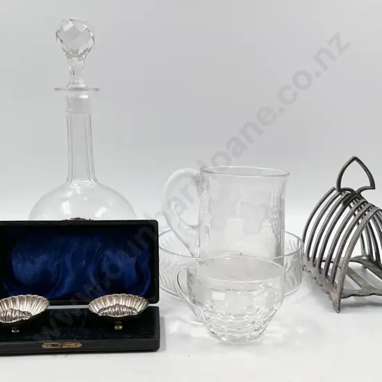 Small Quantity of Assorted Including S/P and Glass Decanter