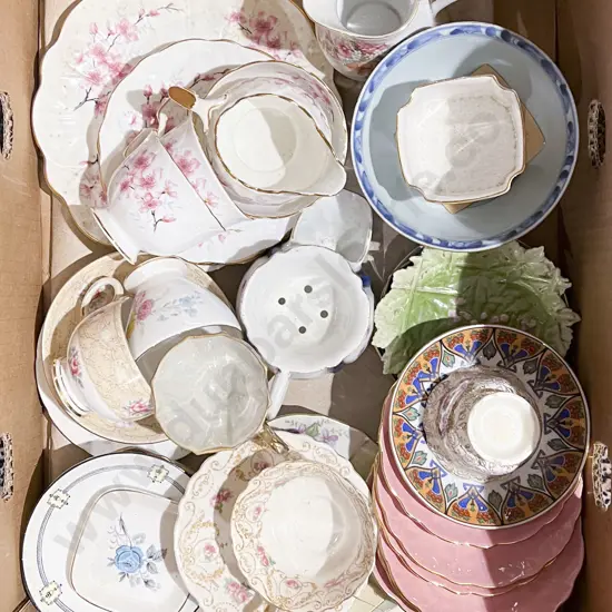 Box of Assorted Fancy China
