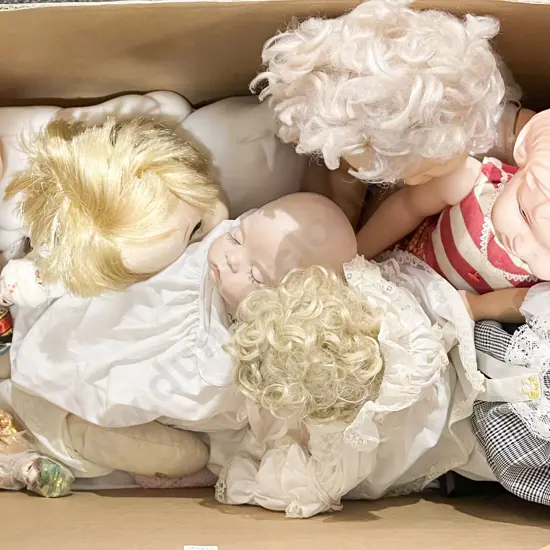 Box of Assorted Dolls