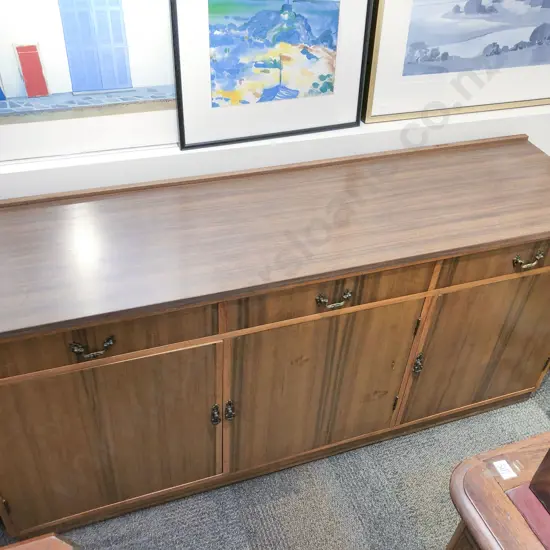 Formica Topped Sideboard Buffet on Casters