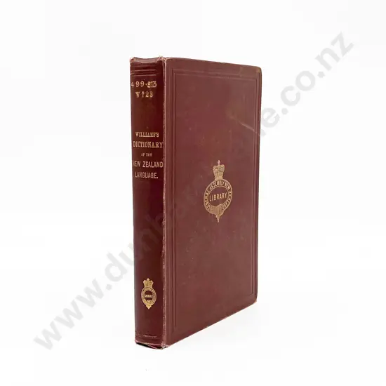 Williams William - A Dictionary of the New Zealand Language