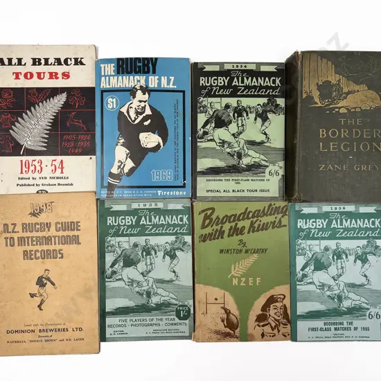 Small Group Of Vintage All Black & N.Z. Rugby Booklets