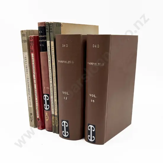 7 Volumes Of Bound Vintage Pamphlets