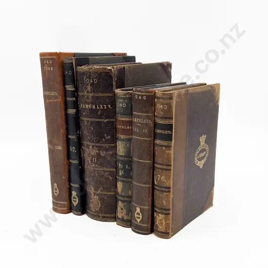 6 Volumes Of Bound Vintage Pamphlets