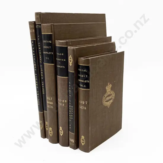 6 Volumes Of Bound Vintage Pamphlets