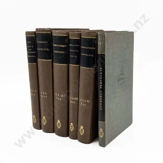 6 Volumes Of Bound Vintage Pamphlets