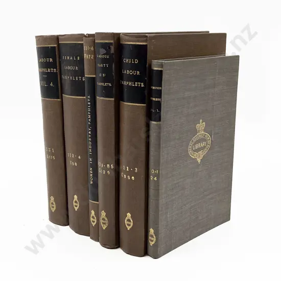 6 Volumes Of Bound Vintage Pamphlets