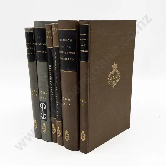 6 Volumes Of Bound Vintage Pamphlets