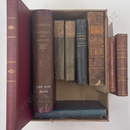 Carton Of Assorted Antiquarian Volumes