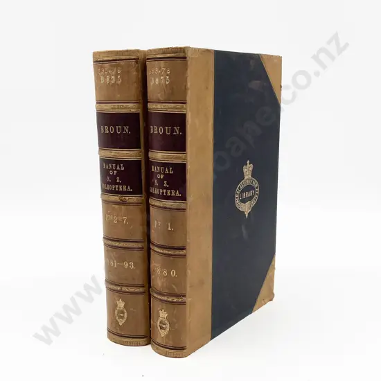 Broun Captain Thomas - Manual of the New Zealand Coleoptera (2 Volumes)