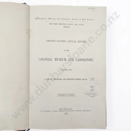 Tenison-Woods The Rev J E - Palaentology Of New Zealand (Part IV)