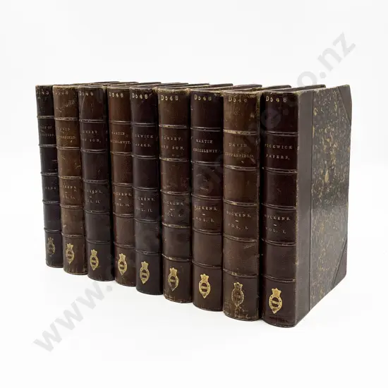Nine 19th Century Charles Dickens Novels By Chapman & Hall