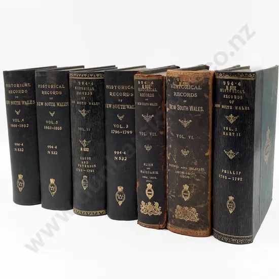 (-) Historical Records Of New South Wales (7 Volumes)