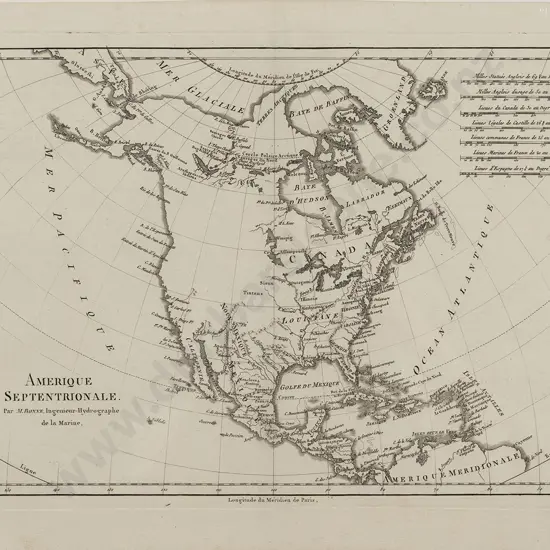 M Bonne - Amerique Septentrionale c1789