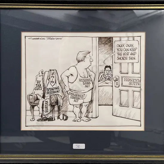 Garrick Tremain, Original Political Cartoon