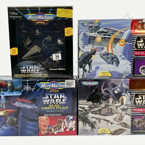 Four Mostly Complete Star Wars Micro Machine Packs