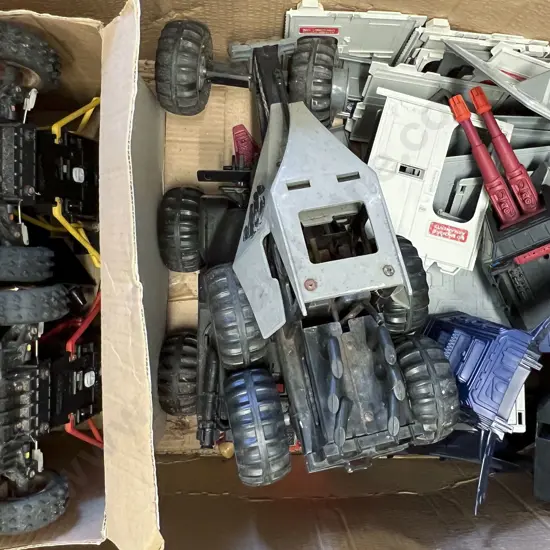 Various Vehicles with Two Radio Controlled Dune Buggies (untested)