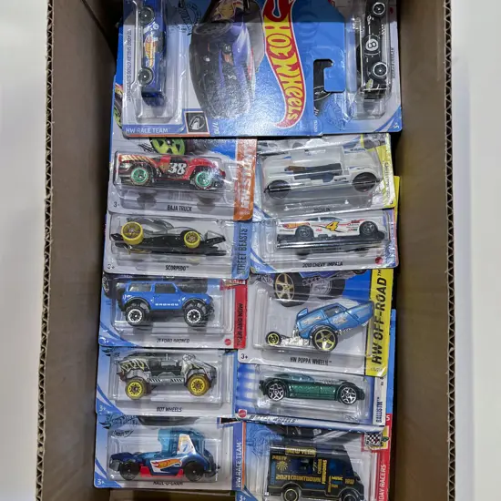 24 Original Bubble Packed Hot Wheels Vehicles