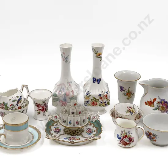 Box of Assorted Fancy China Incl. Aynsley and RCD