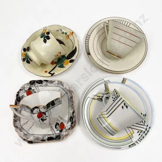 Four Fancy China Cups & Saucers Incl. Shelley and Royal Albert