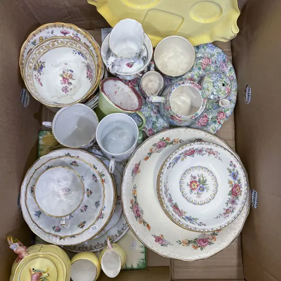 Box of Assorted Fancy China