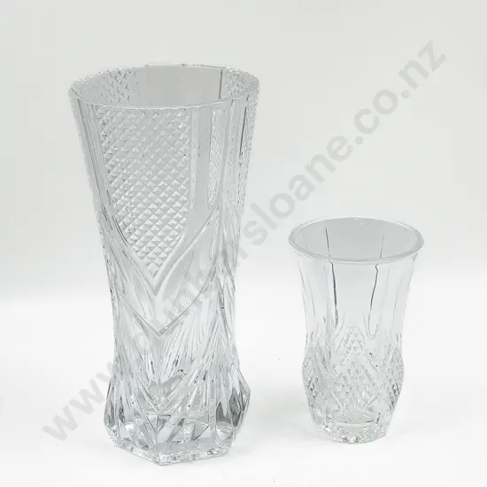 Two Crystal Vases