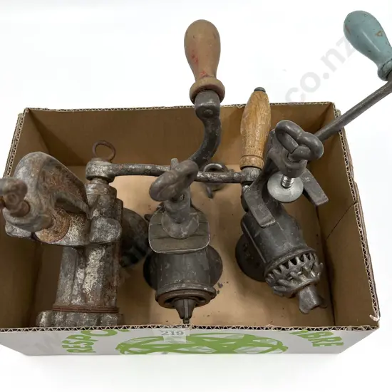 Box of Three Assorted Vintage Mincers