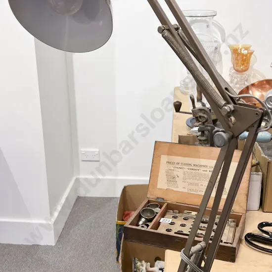 Vintage Angle-Poised Clamp Lamp