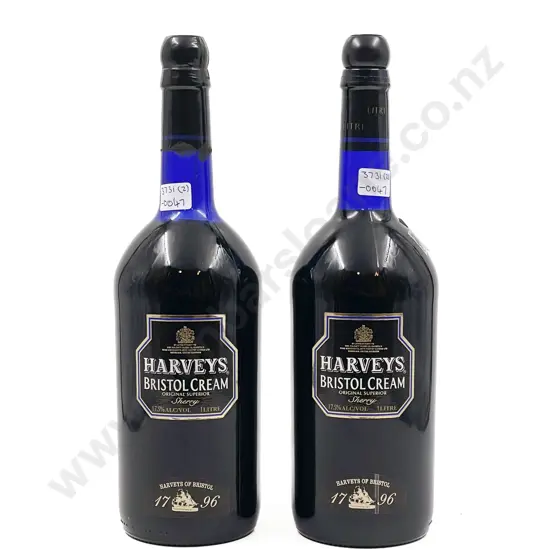 Two Bottles of Harveys Bristol Cream 1 Litre
