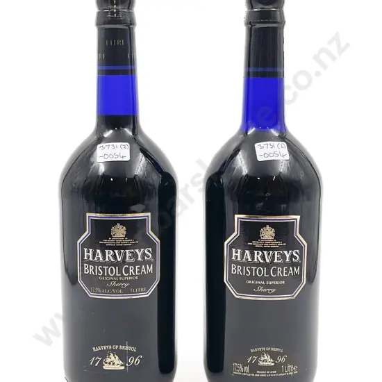 Two Bottles of Harveys Bristol Cream 1 Litre