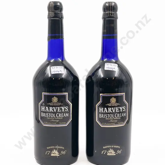 Two Bottles of Harveys Bristol Cream 1 Litre