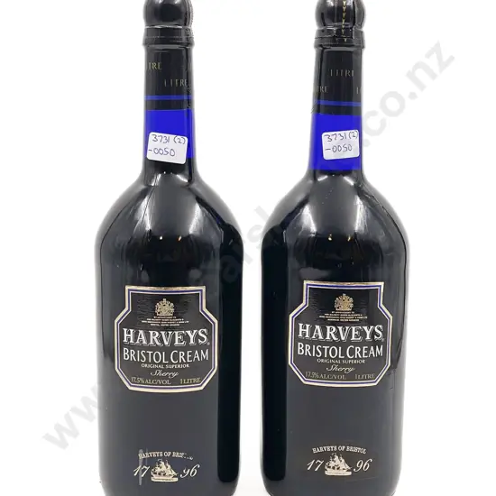 Two Bottles of Harveys Bristol Cream 1 Litre